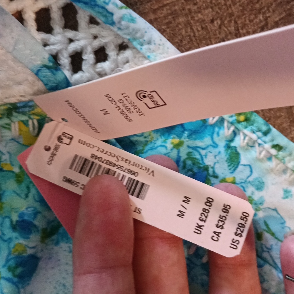 Victoria Secret swim Bikini NWT floral crocet💙💙💙 - Picture 8 of 12